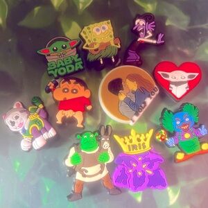 10 Character Croc Charms Jibbit Shoe Charm Disney Croc Charms